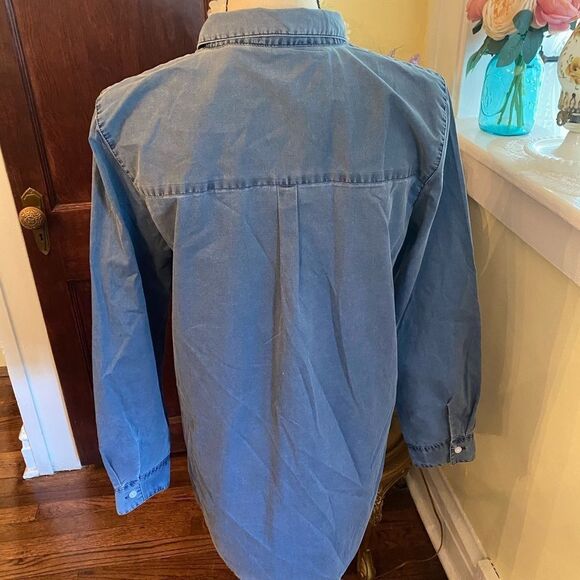 Garnet Hill Sz M 100% Cotton Shirt/Dress EUC - Picture 4 of 6